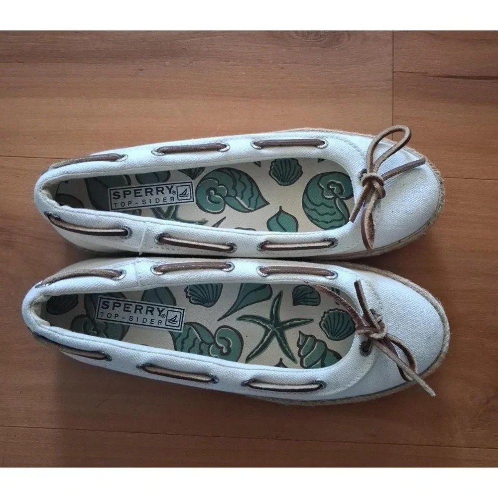 Womens Sperry Canvas Boat‎ Slip On Shoes